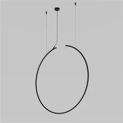 Шинопровод Arity подвесной круглый D800мм вертикальный (Черный) TRX233-RV-D800-B