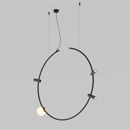 Шинопровод Arity подвесной круглый D800мм вертикальный (Черный) TRX233-RV-D800-B - фото 6