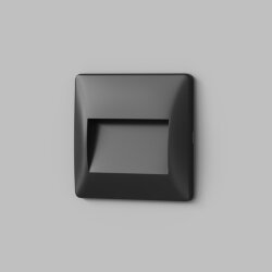 Светильник встраиваемый в стену HELM, IP65, LED 3000К, 2.5 Вт, черный, пластик, Denkirs DK1210-BK