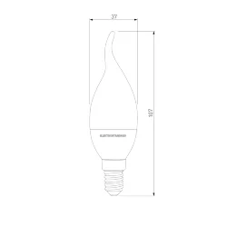 Светодиодная лампа "Свеча на ветру" Dimmable CW35 7W 4200K E14 BLE1450 (063764)