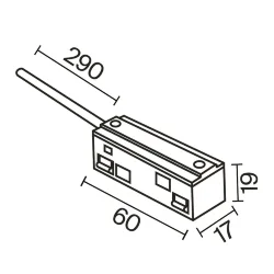 Ввод питания Exility черный (Черный)