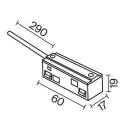 Ввод питания Exility черный (Черный) TRA034B-42B-1