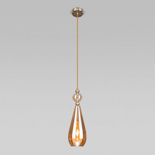 Подвесной светильник со стеклянным плафоном - Фото 2