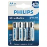 Элемент питания алкалиновый AA/LR6 1.5В Ultra (уп.4шт) Philips Б0062694 - фото