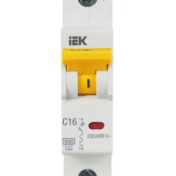 Выключатель автоматический модульный 1п C 16А 6кА ВА47-60M KARAT IEK MVA31-1-016-C