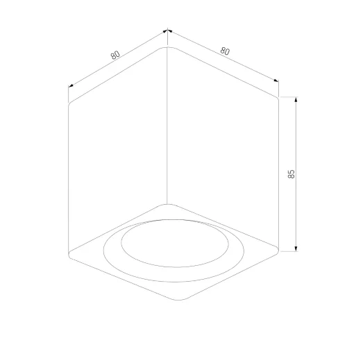 Светильник потолочный светодиодный Matrix 9W 4000К черный 25051/LED - фото 4
