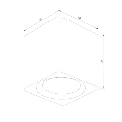 Светильник потолочный светодиодный Matrix 9W 4000К черный 25051/LED (065287)