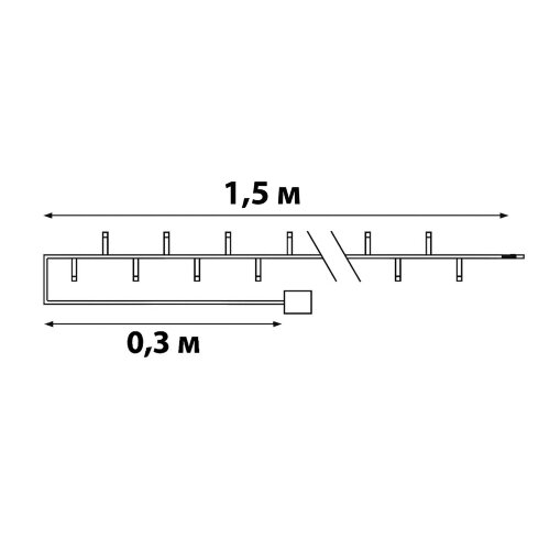 ULD-S0150-010-STB-2AA MULTI IP20 Гирлянда светодиодная на батарейках 2AA не в-к, 1.5м, 10 светодиодов, Разноцветный свет, Провод прозрачный, TM Uniel - фото 10