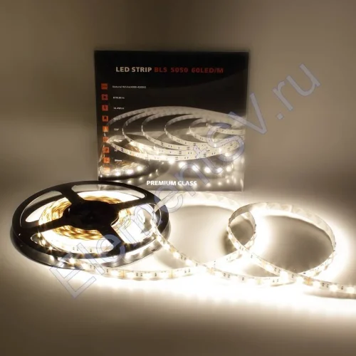 Светодиодная лента Class Premium, 5050, 60 led/m, Day White, 12V, IP33, A20 - фото 2.