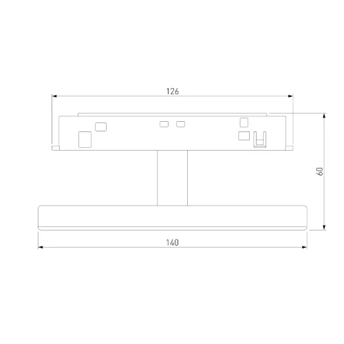 Slim Magnetic Трековый светильник 4W 4000K Cally (черный ) 85172/01 - фото 9