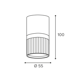 Светильник WOLTA WSL-GU10/19BG под лампу GU10 Черный / золотой DUO