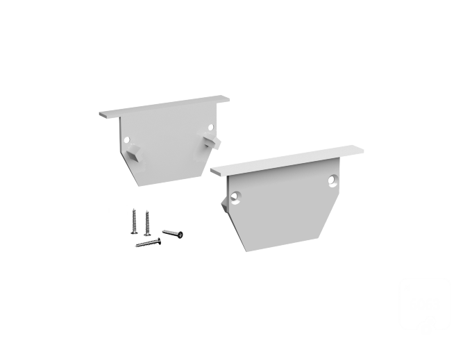 Заглушки для профиля LINE 3525 IN Silver - фото 1