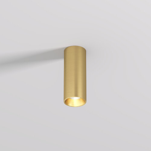 DK2615-SB Накладной светильник SHINE TUBE со светодиодом, D45*H115, IP20, 3000К, 7W, RA?90, сатинированная латунь, алюминий.