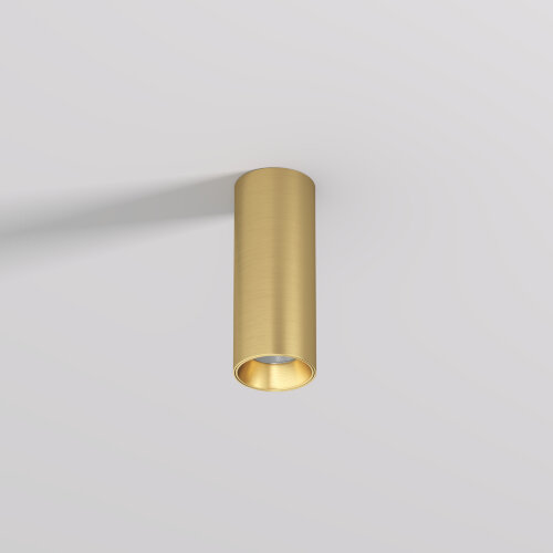 DK2615-SB Накладной светильник SHINE TUBE со светодиодом, D45*H115, IP20, 3000К, 7W, RA?90, сатинированная латунь, алюминий. Фото 2