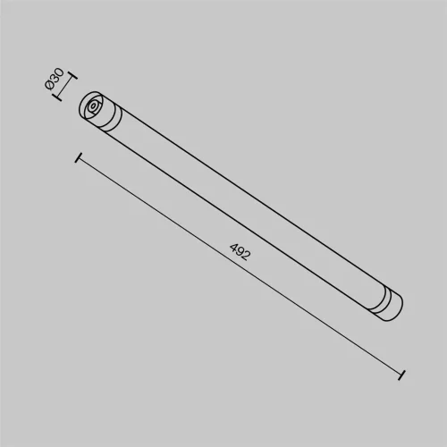 Светильник Ларк / Larc для системы освещения Shelf 3000К 7Вт 360° (Черный) C148CL-L500-7W3K-B - фото 10