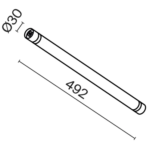 Светильник Ларк / Larc для системы освещения Shelf 3000К 7Вт 360° (Черный) C148CL-L500-7W3K-B - фото 3