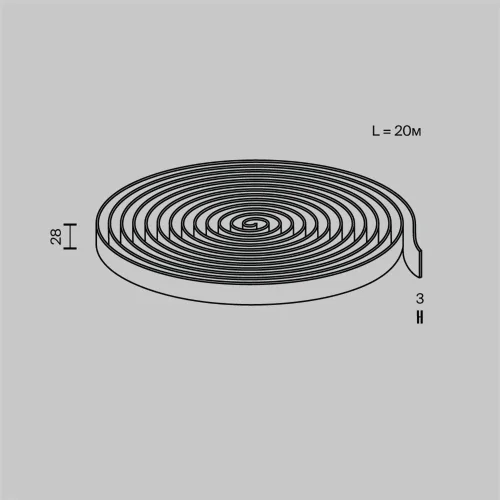 Токопроводящая текстильная лента 20м Parity серая (Серый) - фото 3