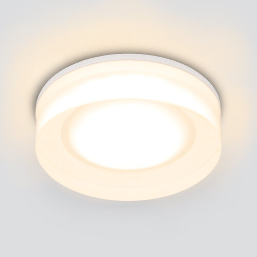 Светильник встраиваемый белый - фото 1