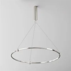 Подвесной набор с основанием под блок питания для круглого шинопровода Flarity платина (Платина)