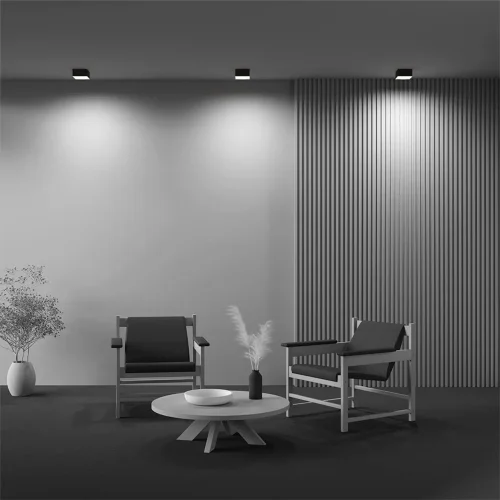 Потолочный светильник Zon 4000K 12W 120° (Черный) - фото 10