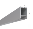 Алюминиевый LED профиль LINE 5070 S LT70 (с экраном) — 3000мм - фото 1