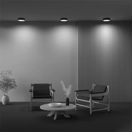 Потолочный светильник Zon 3000K 24W 120° (Черный) - фото 17