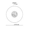 Настенно-потолочный светильник «Sonex» 2074/DL, серия: LAZANA (накладной). Фото 3.