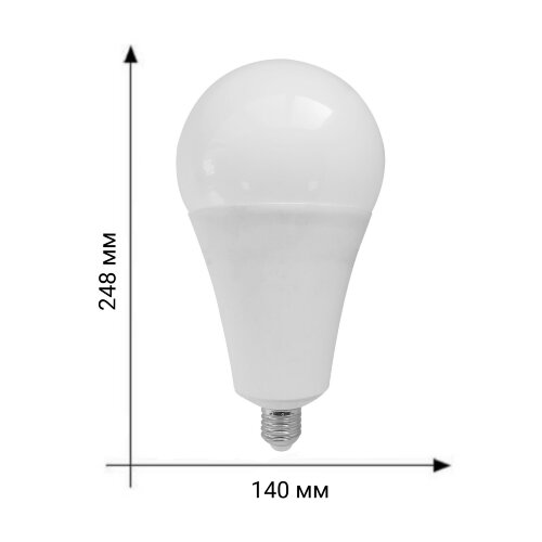 LED-A140-55W-4000K-E27-FR-NR Лампа светодиодная, Форма A, матовая, Серия Norma, Белый свет 4000K, Картон - фото 5