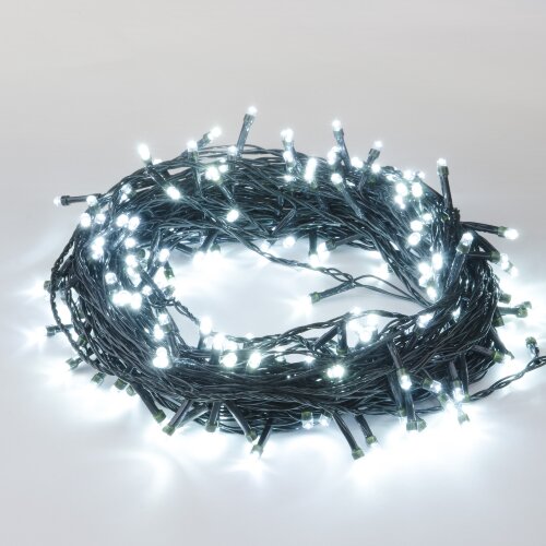 ULD-S3000-300-DGA WHITE IP20 Гирлянда светодиодная, 30м, 300 светодиодов, Белый свет, Провод зеленый - фото 2