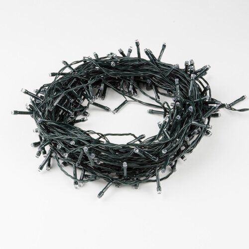 ULD-S3000-300-DGA WHITE IP20 Гирлянда светодиодная, 30м, 300 светодиодов, Белый свет, Провод зеленый - фото 4