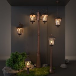 Уличный светильник на столбе Virgo F/2 капучино IP44 GLXT-1450F/2 капучино (031925)