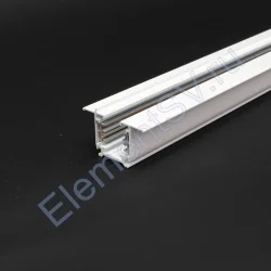 Трек для спотов встраиваемый 4L 2м 4X15 (''трехфазный'', 4 провода, белый)