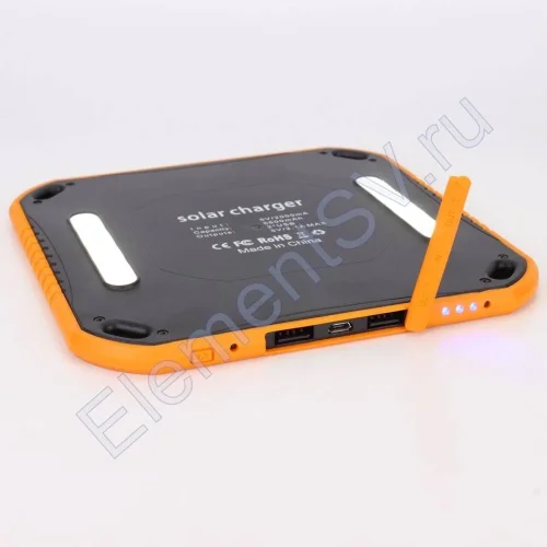 Power bank с солнечной батареей и светильником B3 (2.5W, 5600mAh, 5V) - фото 3.