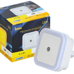 Светильник-ночник 018 квадрат датчик освещения 220В IEK LDNN8-018-SQ-P-00-S-K01