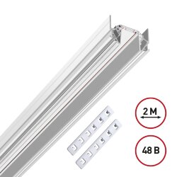 Шинопровод для монтажа в натяжной потолок (гарпунная система) длина 2м «Novotech» 135202, серия: SMAL