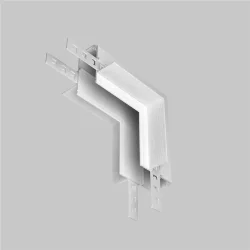 Коннектор угловой внутренний Exility встраиваемый под ГКЛ 9,5мм, белый (Белый)