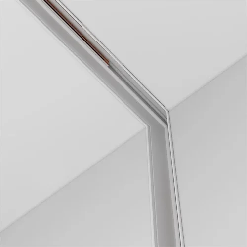 Коннектор угловой внутренний Exility встраиваемый под ГКЛ 9,5мм, белый (Белый) - фото 3