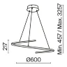 Подвесной светильник Изгиб / Curve 3000-4000К 31Вт (Черный) MOD242PL-L33BK - фото 8