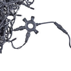 UTC-F90 Y6 BLACK Соединитель для гирлянд серии F90RPO, круговой, 1 вход-5 выходов, Черный