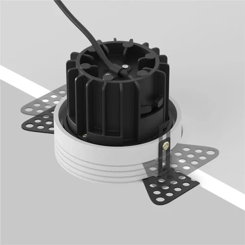 Встраиваемый светильник Round 4000K 12W 50° (Черный) - фото 8