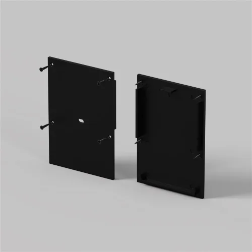 Комплект заглушек (для профиля ALM-5070-В-2М) 2 шт., ALM-5070-B-EC (Черный) 642096 - фото 3