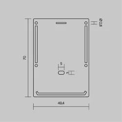 Комплект заглушек (для профиля ALM-5070-В-2М) 2 шт., ALM-5070-B-EC (Черный) 642096