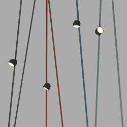 Поворотный светильник для трека-ремня Belty, серия Spot, со светодиодом, D100*H107мм, 48V DC, 12W, RA90, 120°, 3000K, IP20, черный, алюминий, Denkirs DK5543-BK