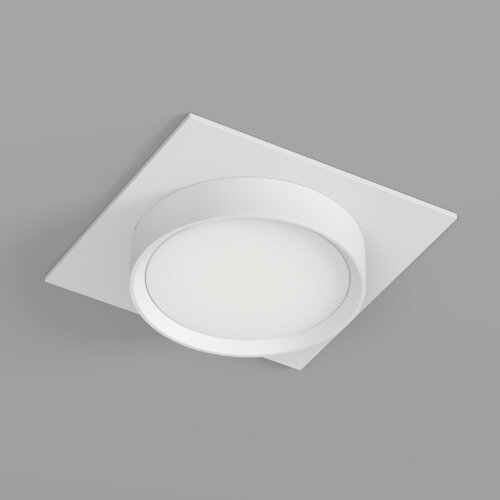 DK2091-WH Встраиваемый светильник FLAT, IP 20, до 15 Вт, GX53, LED, белый, алюминий. Фото 2