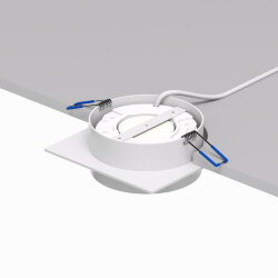 Встраиваемый светильник FLAT, IP 20, до 15 Вт, GX53, LED, белый, алюминий, Denkirs DK2091-WH