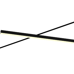 Трековый светильник 6063 5050 TR2 (RAL9005/1250mm/Prizma — 3K/48W)