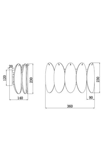 Настенный светильник (бра) Freya FR5189WL-02CH (Хром) - фото 3