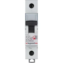 Выключатель автоматический модульный 1п C 10А 6кА TX3 6000 1мод. 230/400В Leg 404026