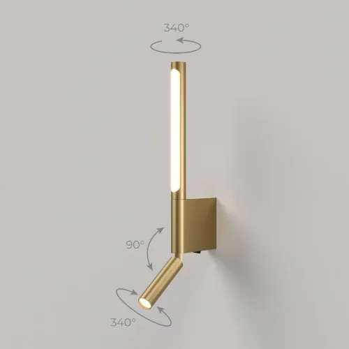 Светильник настенный светодиодный Sarca LED латунь 4000К 40111/LED латунь - фото 4