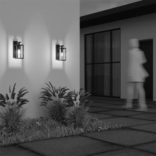 Настенный светильник (бра) Cell E27x1 15Вт IP 65 (Графит) - фото 11